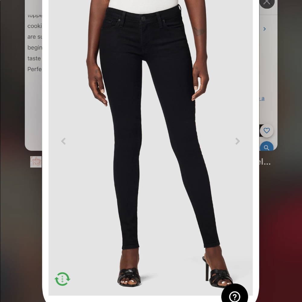 Hudson black super skinny jeans